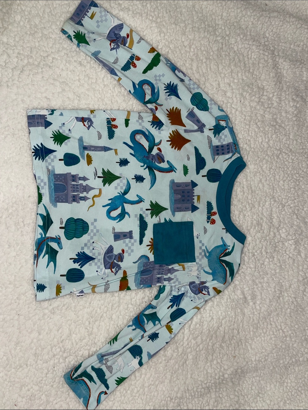 Little Sleepies Knights Quest Relaxed Pocket Tee